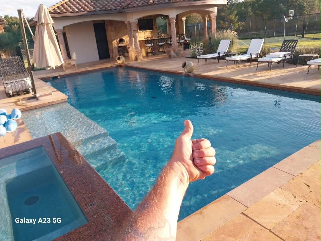 Clean residential pool — Cedar Park TX, The Pool Police